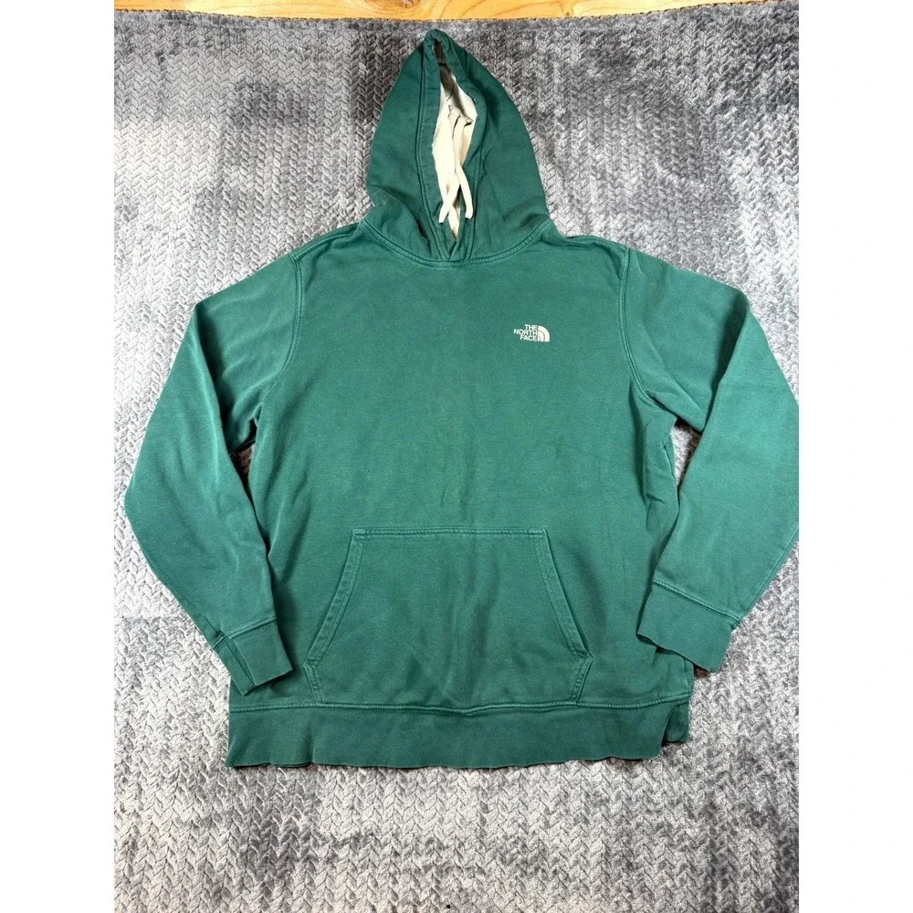 The North Face Hoodie Mens‎ XL Dark Green Cotton Lined Graphic Since Sixty Six